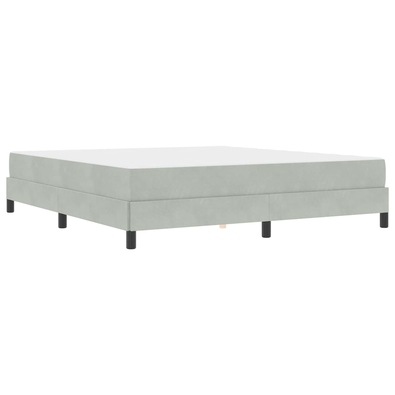 Boxspringbed met matras Lichtgrijs 180 x 200 cm Stof is nu te koop bij PeponiXL, paradijselijk wonen!