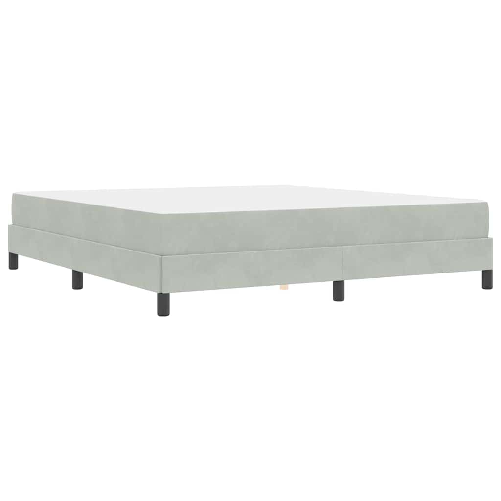 Boxspringbed met matras Lichtgrijs 180 x 200 cm Stof is nu te koop bij PeponiXL, paradijselijk wonen!