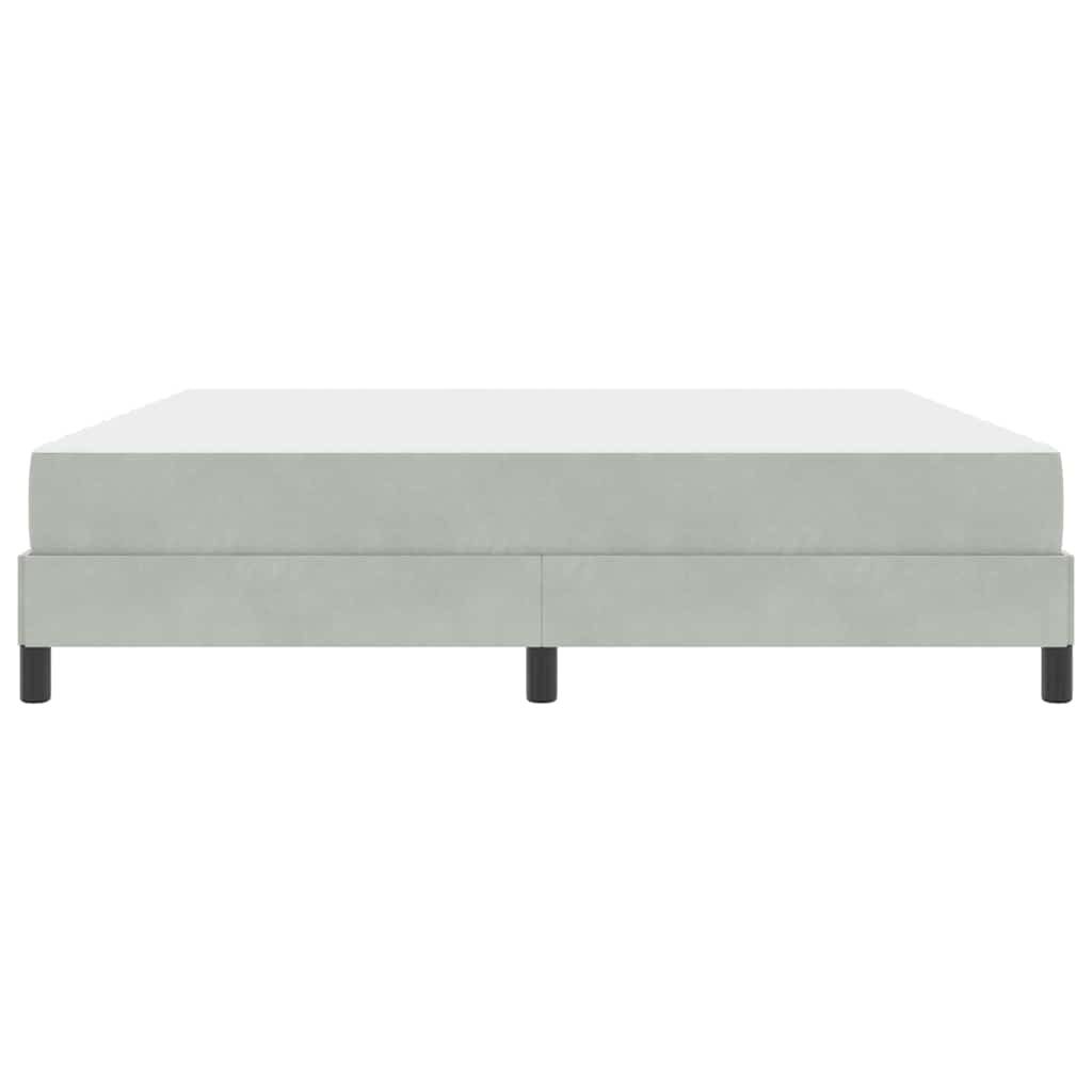 Boxspringbed met matras Lichtgrijs 180 x 200 cm Stof is nu te koop bij PeponiXL, paradijselijk wonen!