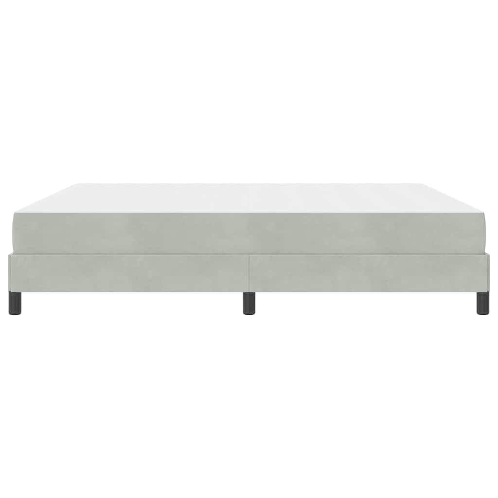 Boxspringbed met matras Lichtgrijs 180 x 200 cm Stof is nu te koop bij PeponiXL, paradijselijk wonen!
