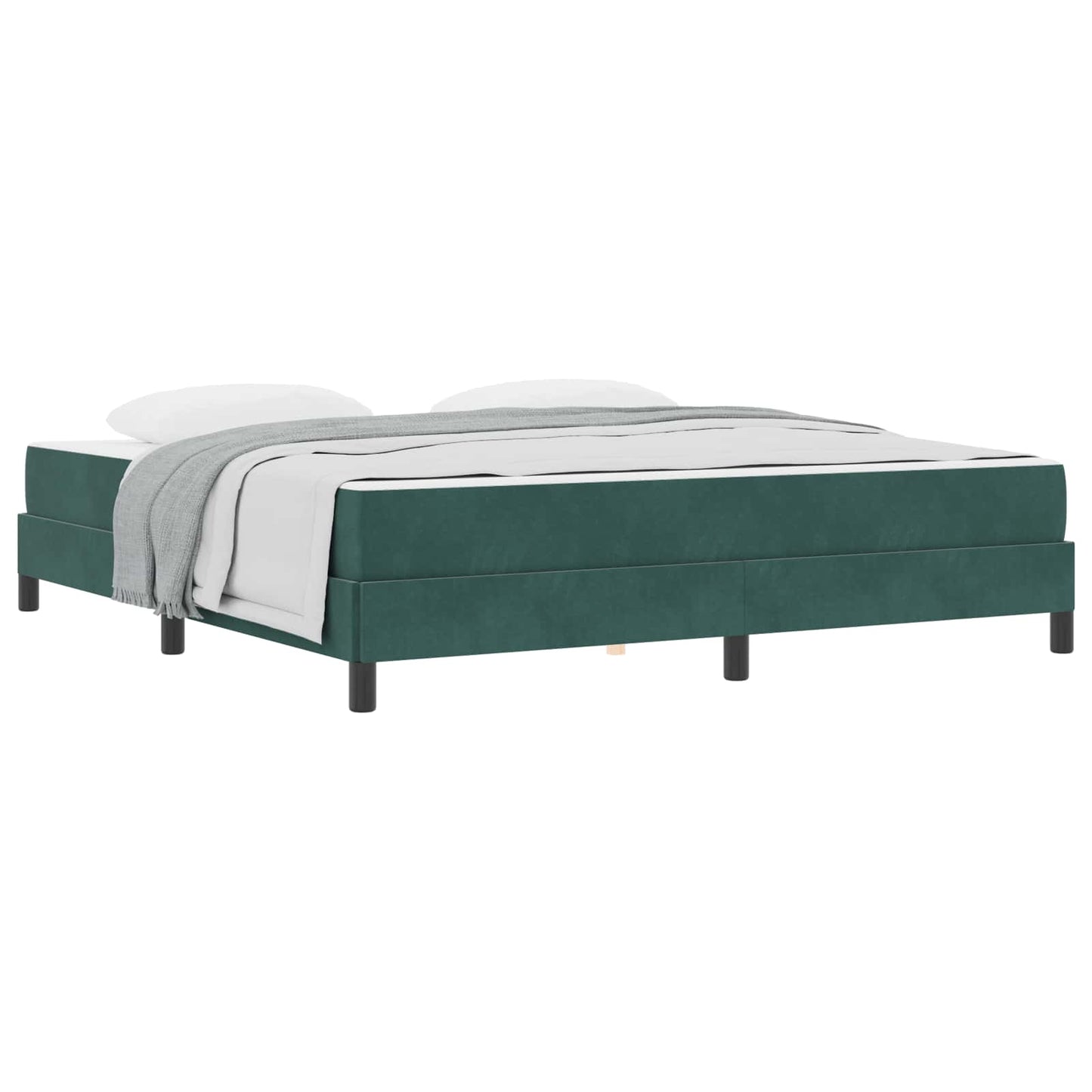 Boxspringbed met matras Donkergroen 180 x 200 cm Stof is nu te koop bij PeponiXL, paradijselijk wonen!