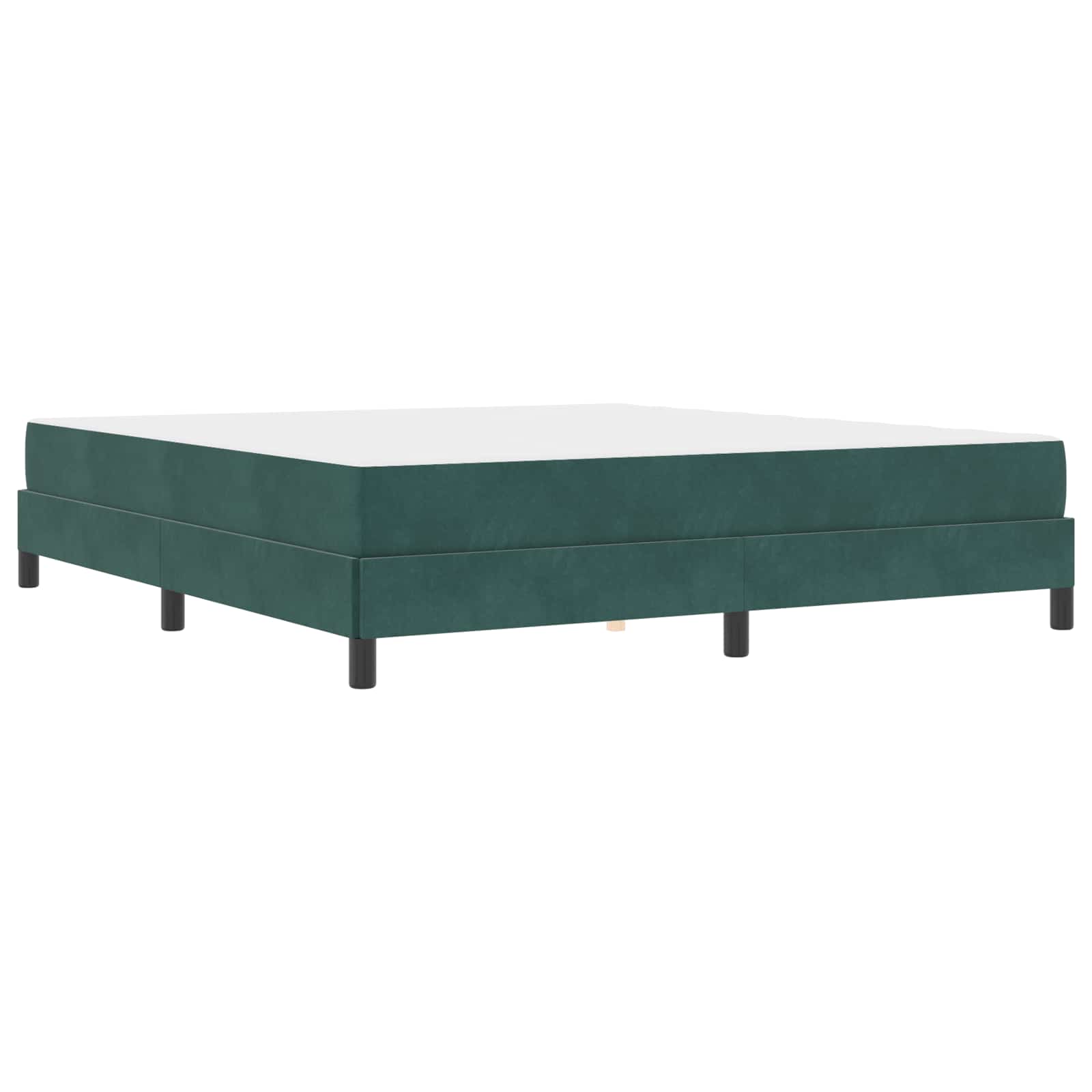 Boxspringbed met matras Donkergroen 180 x 200 cm Stof is nu te koop bij PeponiXL, paradijselijk wonen!