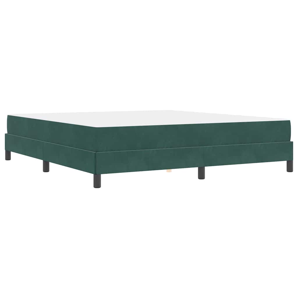 Boxspringbed met matras Donkergroen 180 x 200 cm Stof is nu te koop bij PeponiXL, paradijselijk wonen!