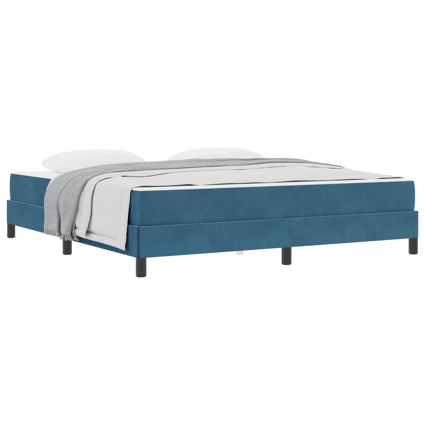 Boxspringbed met matras Donkerblauw 180 x 200 cm Stof is nu te koop bij PeponiXL, paradijselijk wonen!