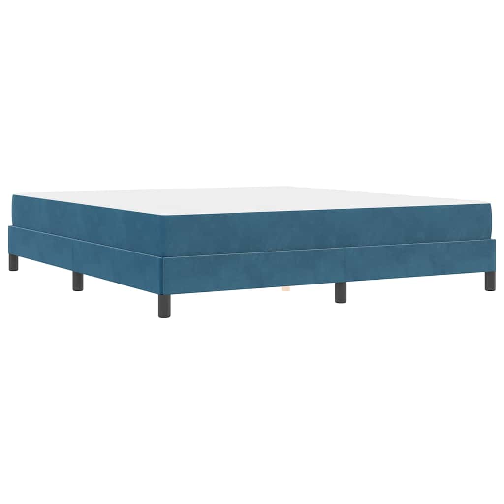 Boxspringbed met matras Donkerblauw 180 x 200 cm Stof is nu te koop bij PeponiXL, paradijselijk wonen!