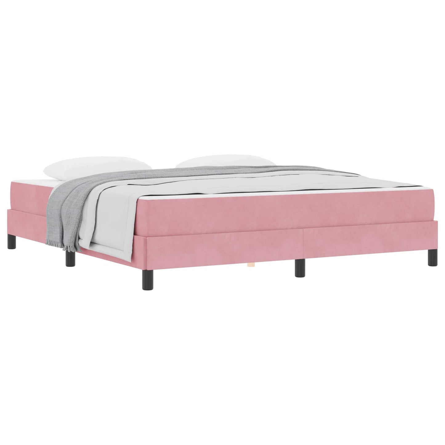 Boxspringbed met matras Roze 180 x 200 cm Stof is nu te koop bij PeponiXL, paradijselijk wonen!