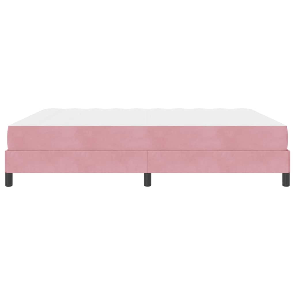 Boxspringbed met matras Roze 180 x 200 cm Stof is nu te koop bij PeponiXL, paradijselijk wonen!