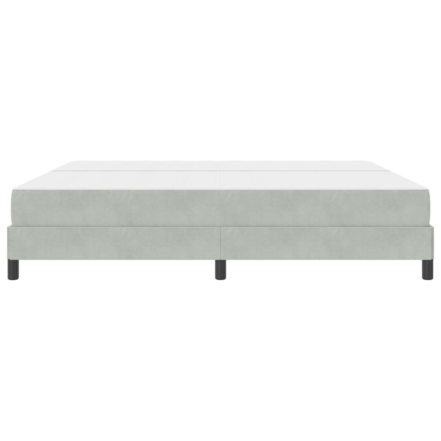 Boxspringbed met matras Lichtgrijs 200 x 200 cm Stof is nu te koop bij PeponiXL, paradijselijk wonen!
