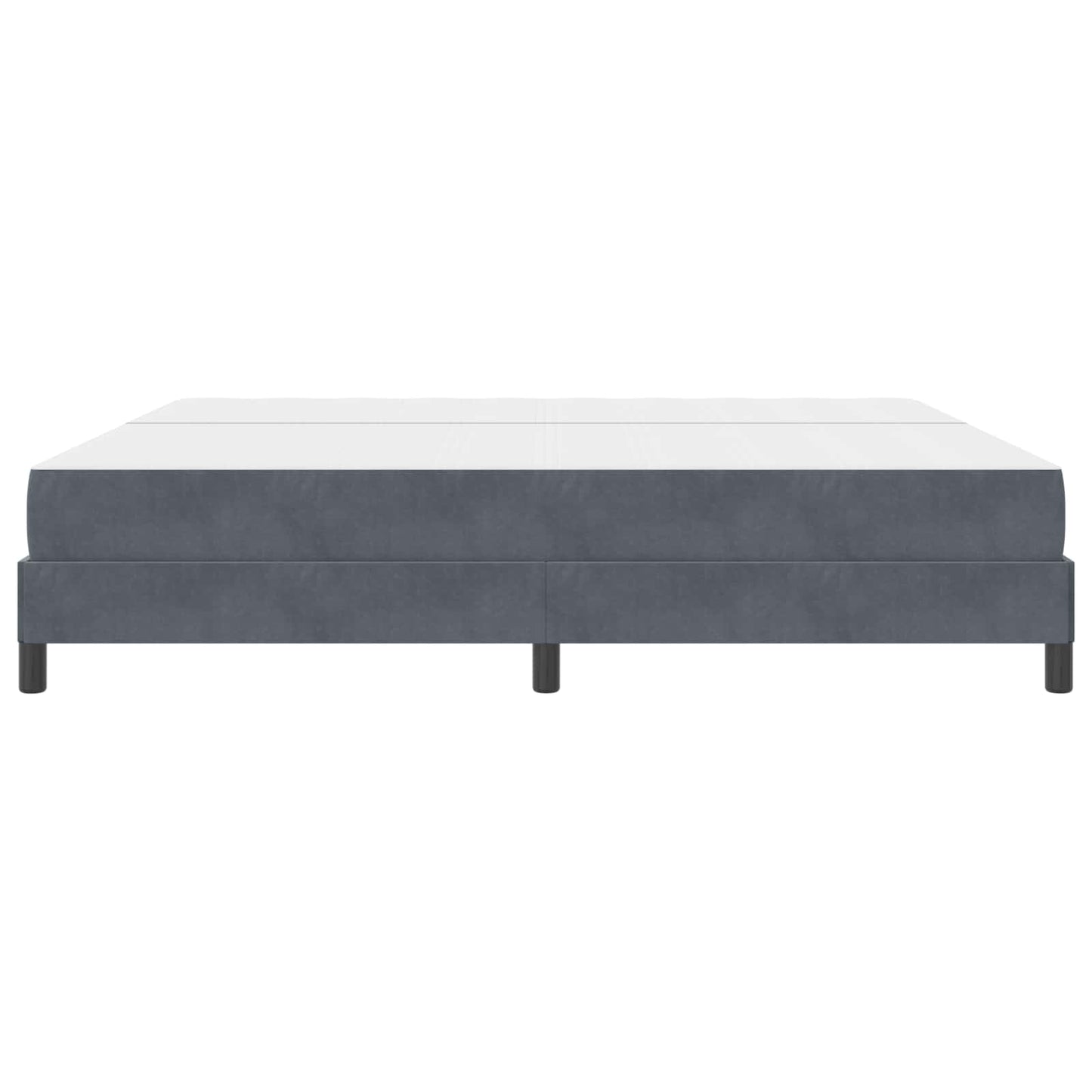 Boxspringbed met matras Donkergrijs 200 x 200 cm Stof is nu te koop bij PeponiXL, paradijselijk wonen!