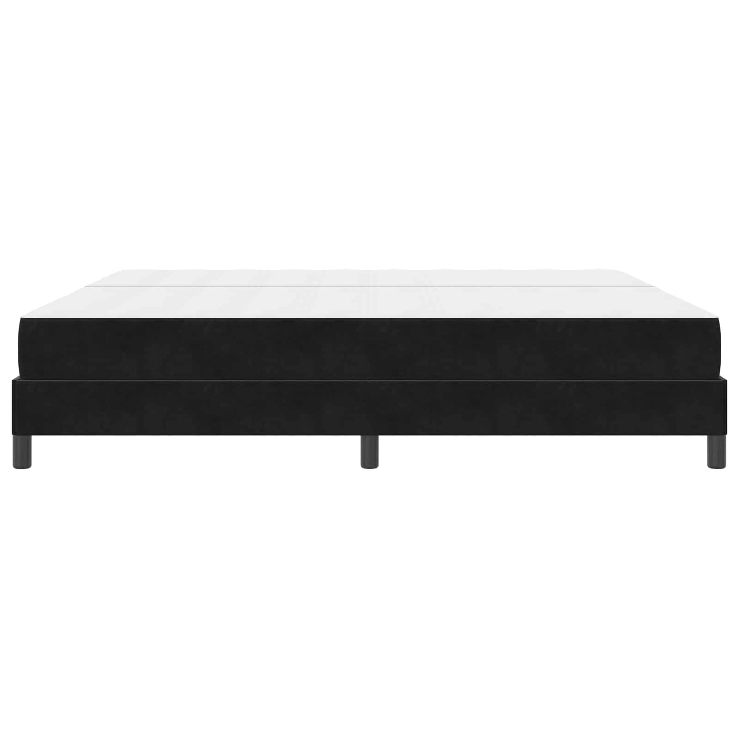 Boxspringbed met matras Zwart 200 x 200 cm Stof is nu te koop bij PeponiXL, paradijselijk wonen!