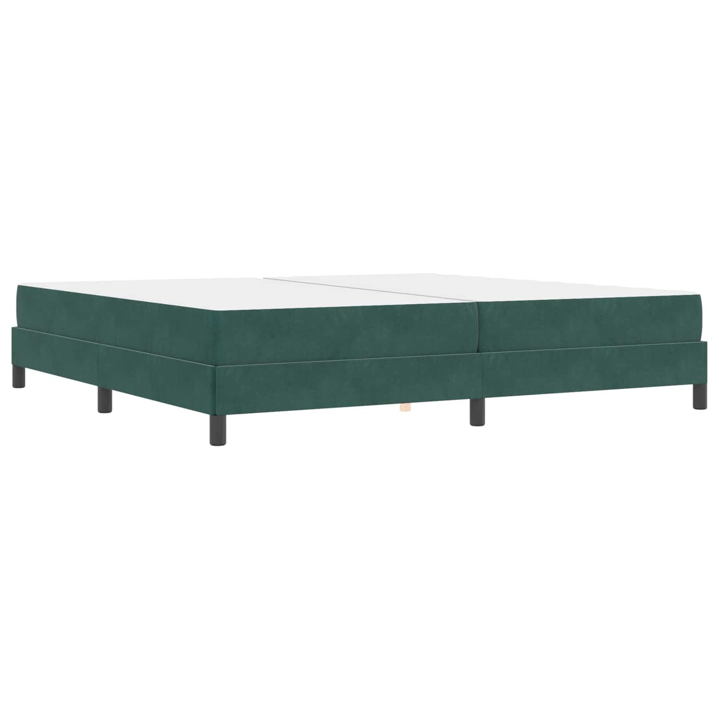 Boxspringbed met matras Donkergroen 200 x 200 cm Stof is nu te koop bij PeponiXL, paradijselijk wonen!