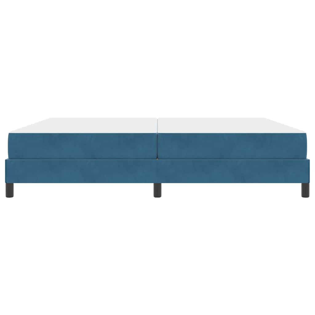 Boxspringbed met matras Donkerblauw 200 x 200 cm Stof is nu te koop bij PeponiXL, paradijselijk wonen!