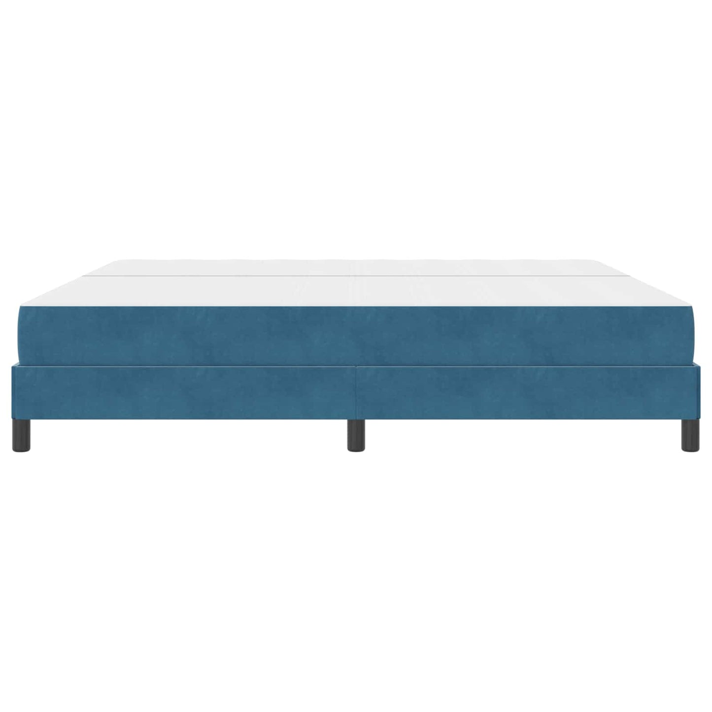 Boxspringbed met matras Donkerblauw 200 x 200 cm Stof is nu te koop bij PeponiXL, paradijselijk wonen!
