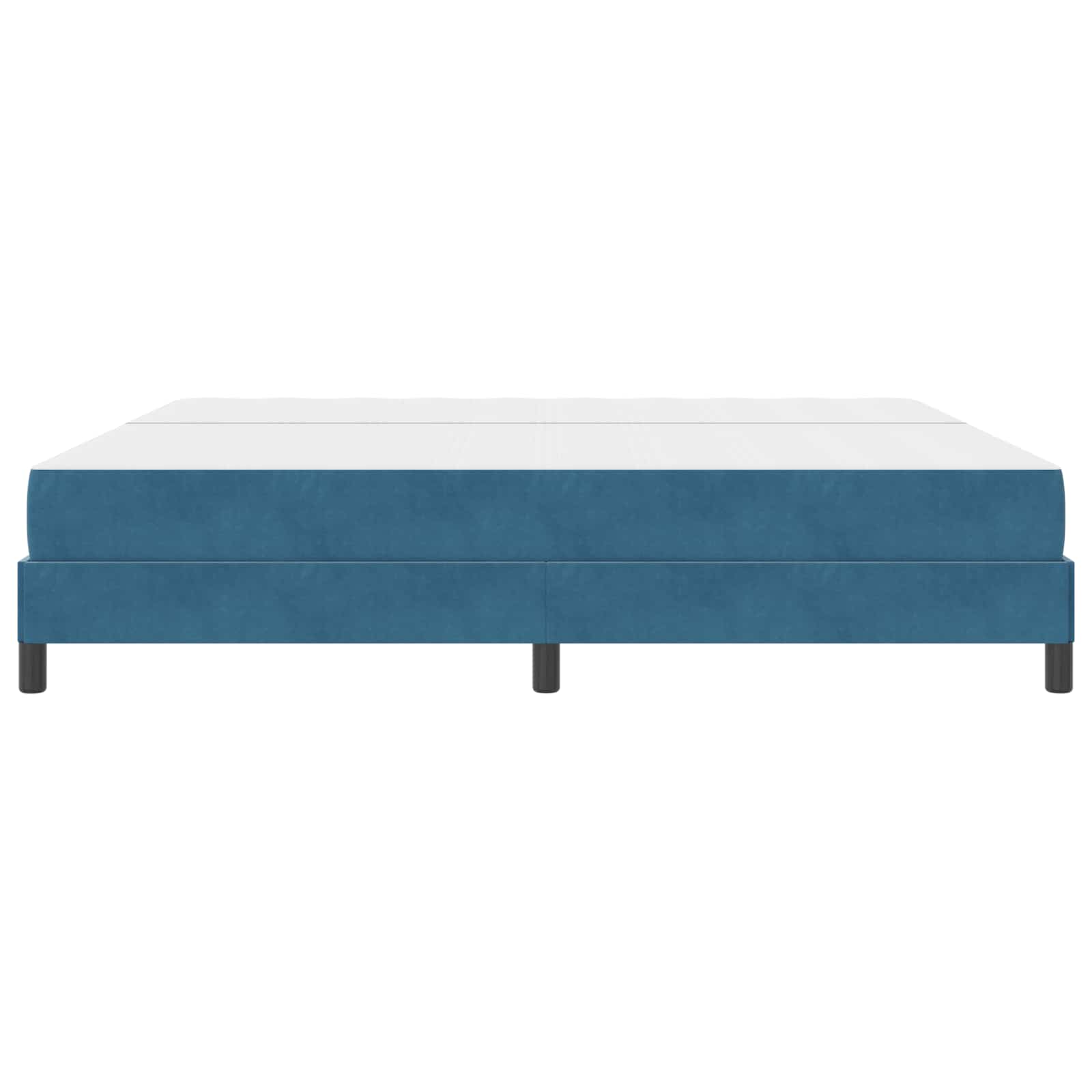 Boxspringbed met matras Donkerblauw 200 x 200 cm Stof is nu te koop bij PeponiXL, paradijselijk wonen!