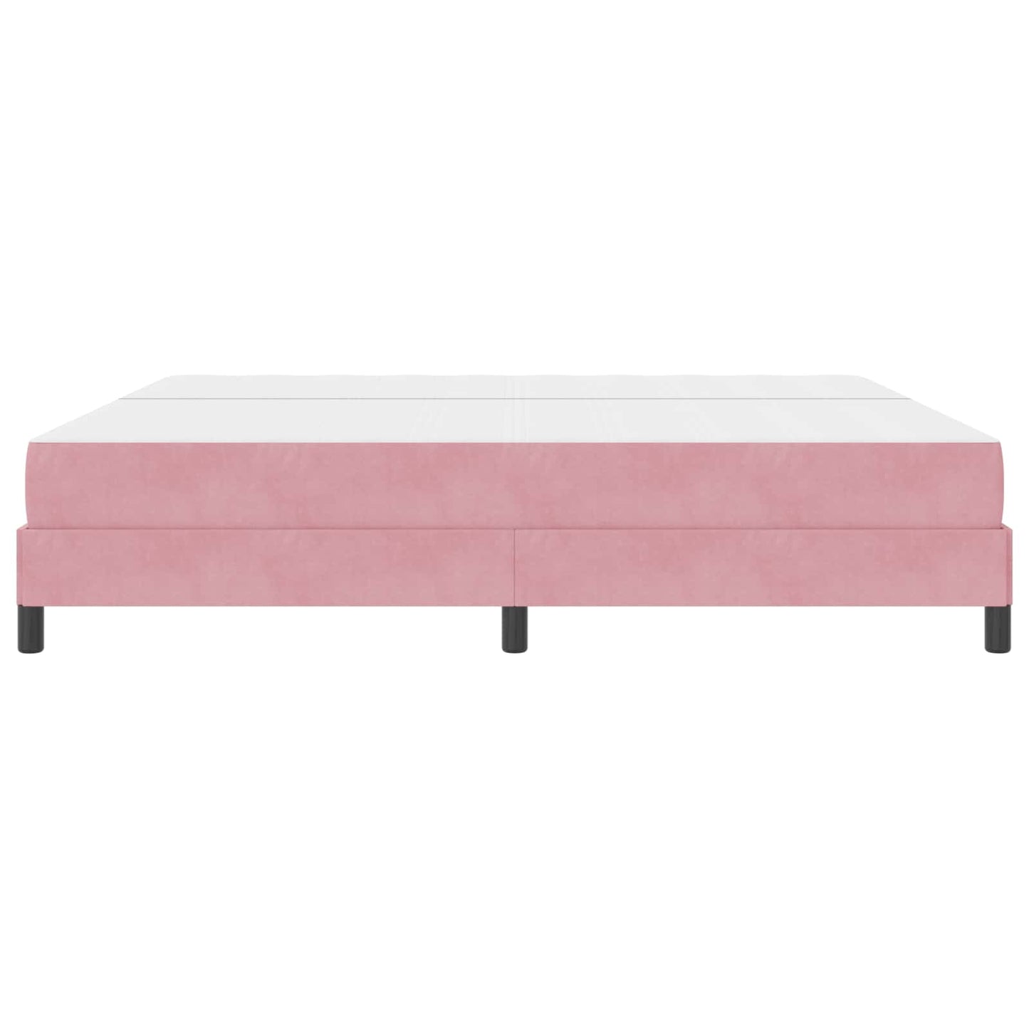Boxspringbed met matras Roze 200 x 200 cm Stof is nu te koop bij PeponiXL, paradijselijk wonen!