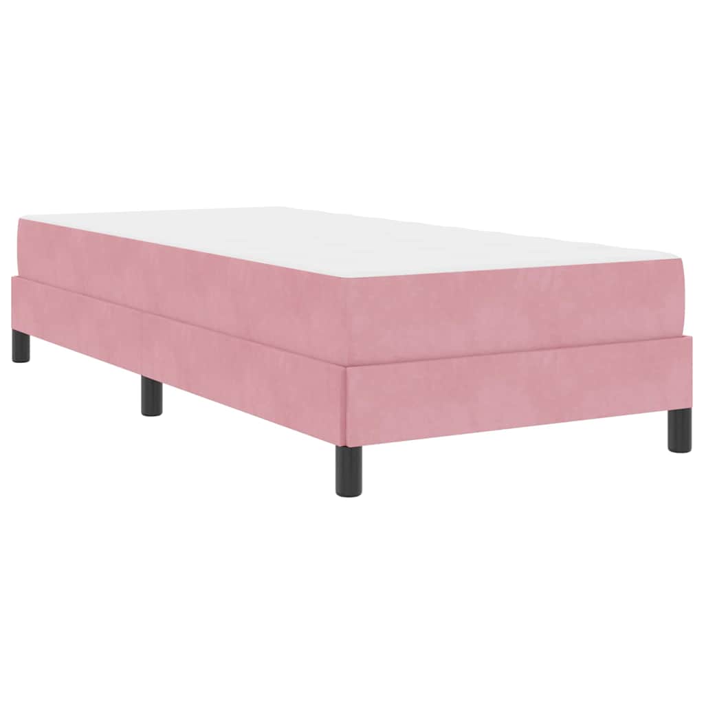 Boxspringbed met matras Roze 90 x 210 cm Stof is nu te koop bij PeponiXL, paradijselijk wonen!