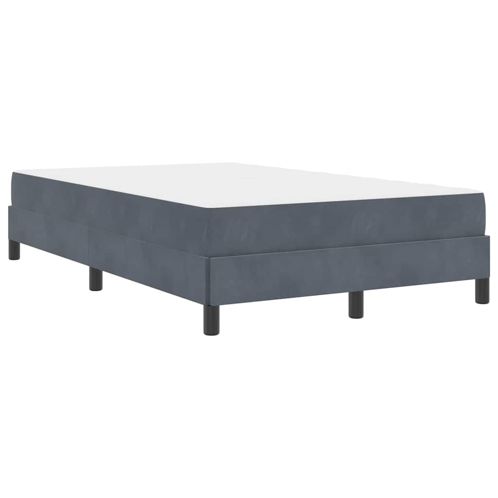 Boxspringbed met matras Donkergrijs 120 x 210 cm Stof is nu te koop bij PeponiXL, paradijselijk wonen!