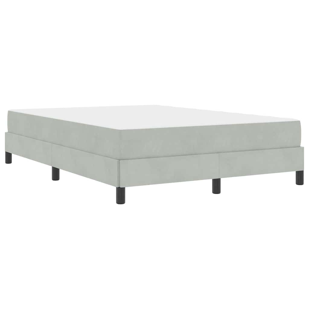 Boxspringbed met matras Lichtgrijs 160 x 210 cm Stof is nu te koop bij PeponiXL, paradijselijk wonen!