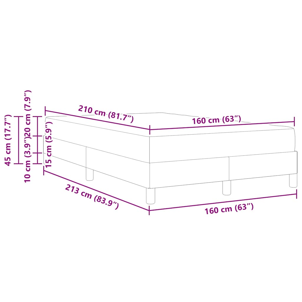 Boxspringbed met matras Donkergroen 160 x 210 cm Stof is nu te koop bij PeponiXL, paradijselijk wonen!