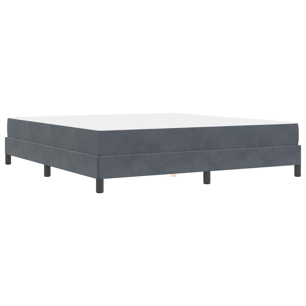 Boxspringbed met matras Donkergrijs 180 x 210 cm Stof is nu te koop bij PeponiXL, paradijselijk wonen!