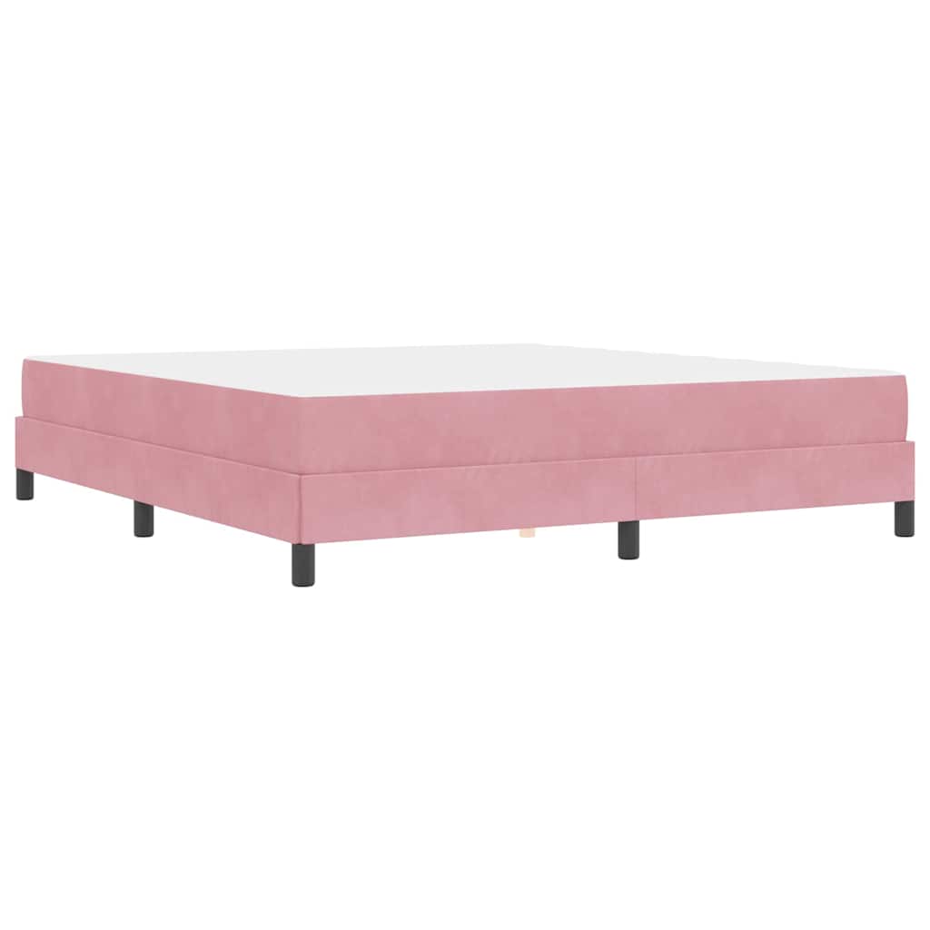 Boxspringbed met matras Roze 180 x 210 cm Stof is nu te koop bij PeponiXL, paradijselijk wonen!