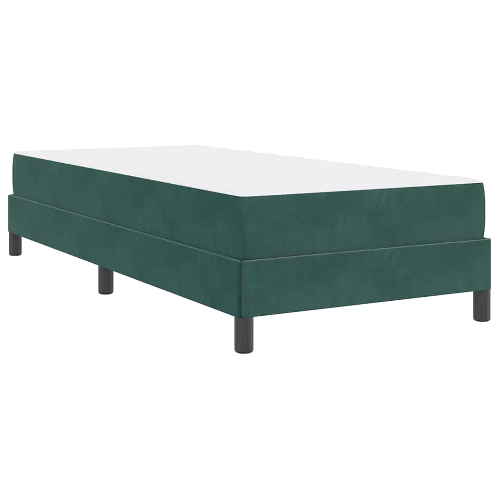 Boxspringbed met matras Donkergroen 80 x 220 cm Stof is nu te koop bij PeponiXL, paradijselijk wonen!