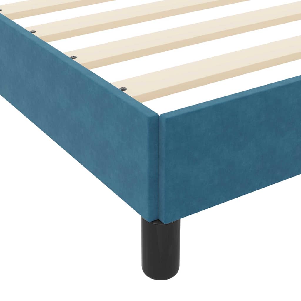 Boxspringbed met matras Donkerblauw 80 x 220 cm Stof is nu te koop bij PeponiXL, paradijselijk wonen!