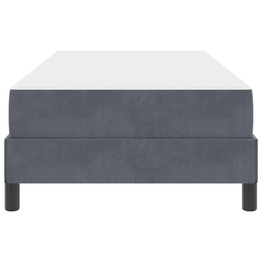 Boxspringbed met matras Donkergrijs 90 x 220 cm Stof is nu te koop bij PeponiXL, paradijselijk wonen!