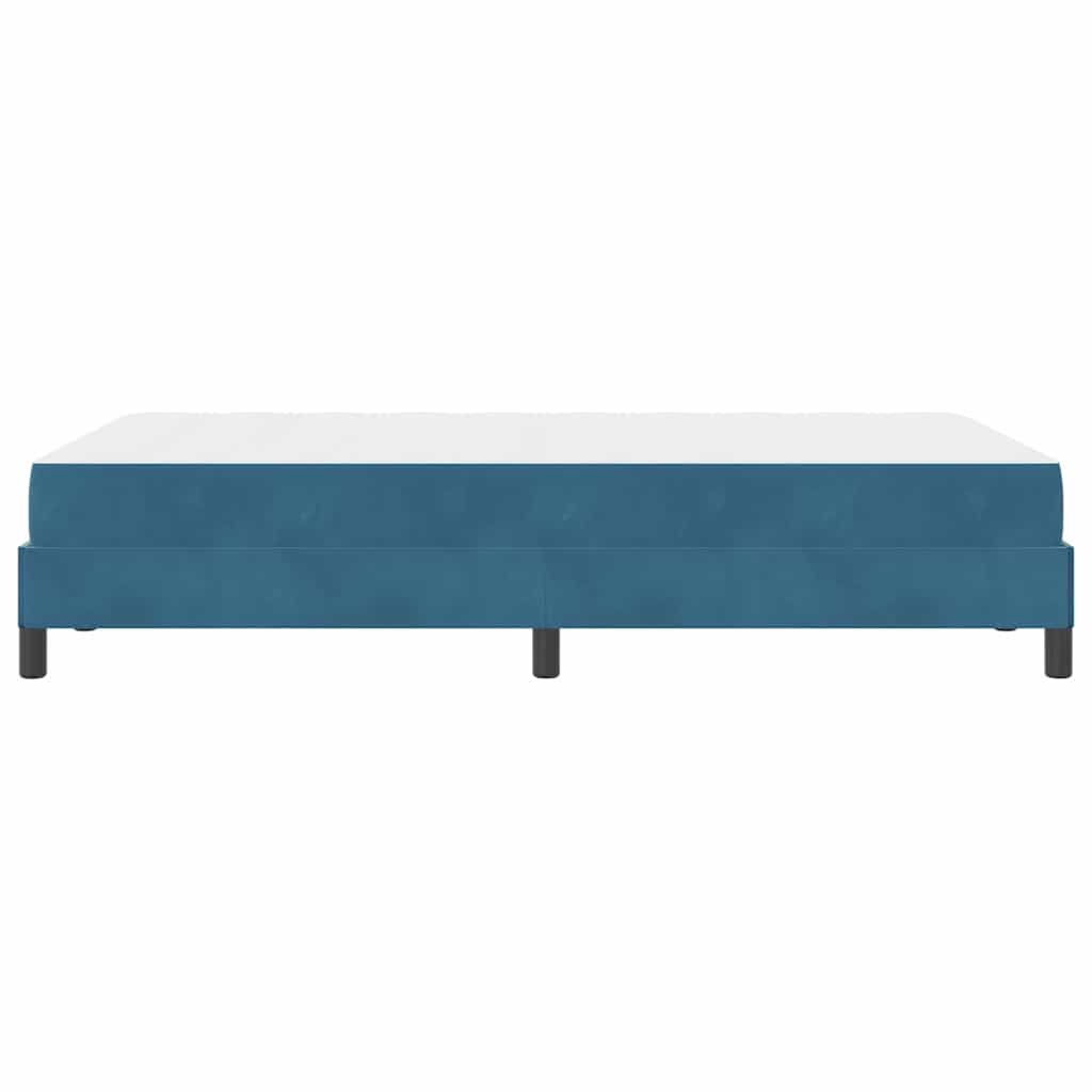 Boxspringbed met matras Donkerblauw 120 x 220 cm Stof is nu te koop bij PeponiXL, paradijselijk wonen!