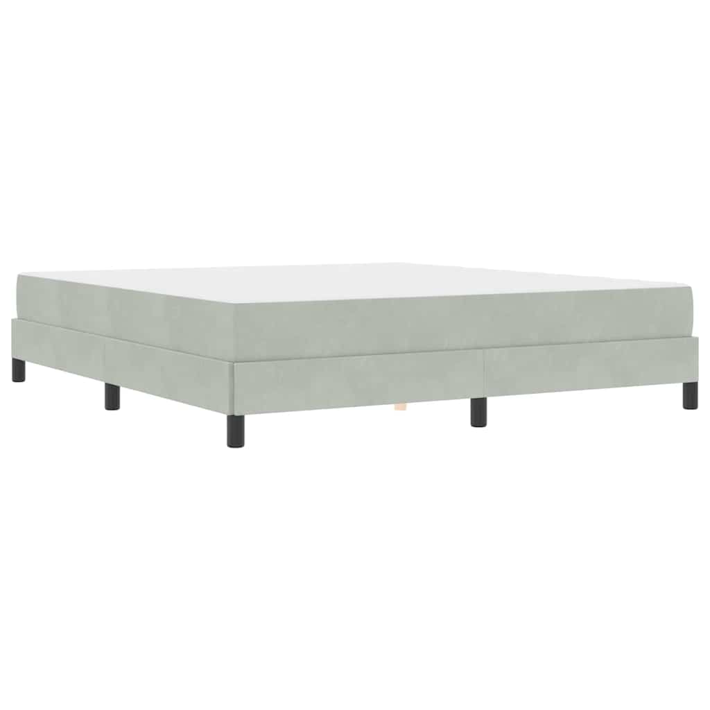 Boxspringbed met matras Lichtgrijs 180 x 220 cm Stof is nu te koop bij PeponiXL, paradijselijk wonen!