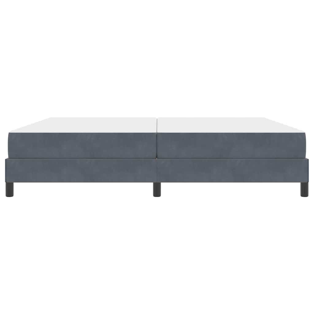 Boxspringbed met matras Donkergrijs 200 x 220 cm Stof is nu te koop bij PeponiXL, paradijselijk wonen!