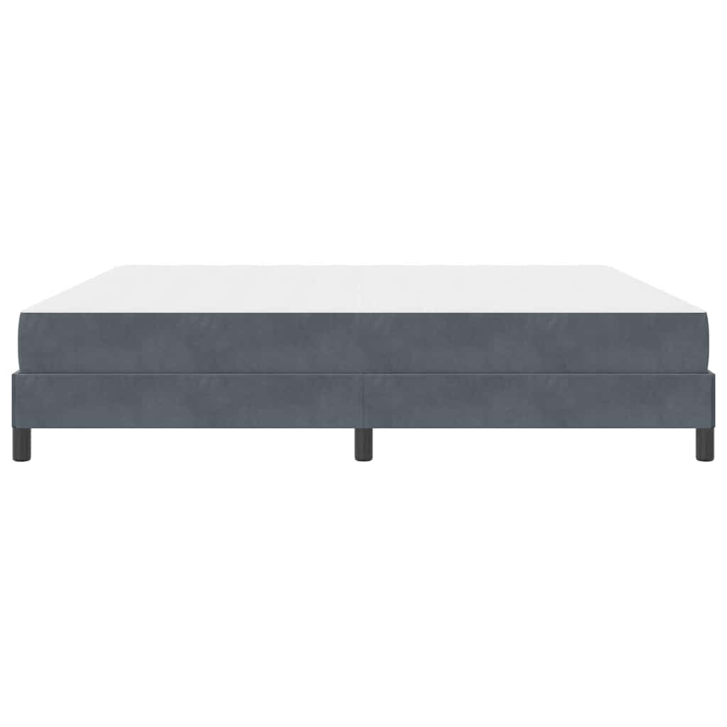 Boxspringbed met matras Donkergrijs 200 x 220 cm Stof is nu te koop bij PeponiXL, paradijselijk wonen!