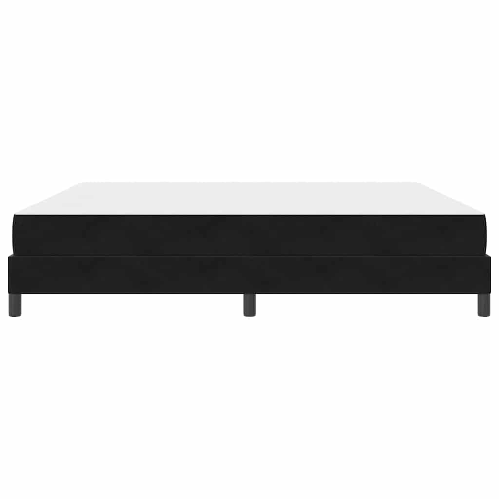 Boxspringbed met matras Zwart 200 x 220 cm Stof is nu te koop bij PeponiXL, paradijselijk wonen!