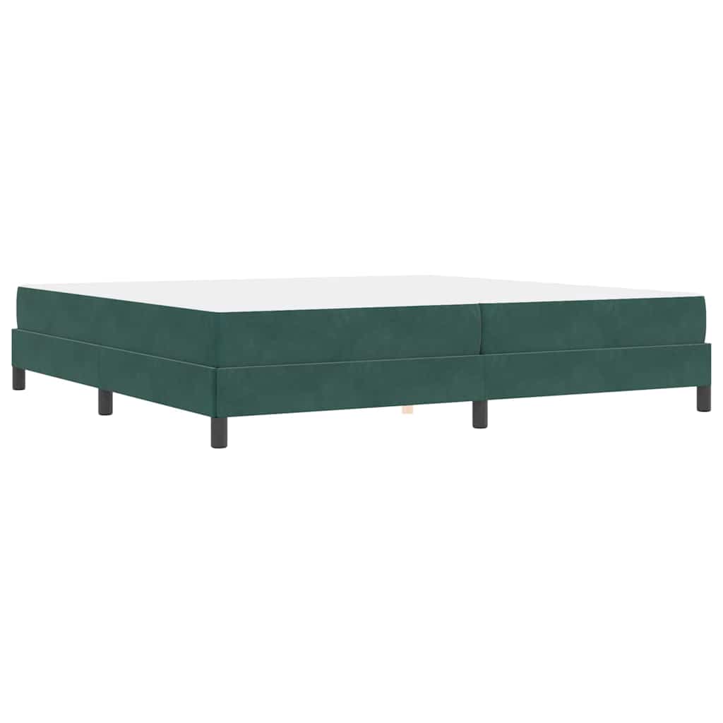 Boxspringbed met matras Donkergroen 200 x 220 cm Stof is nu te koop bij PeponiXL, paradijselijk wonen!