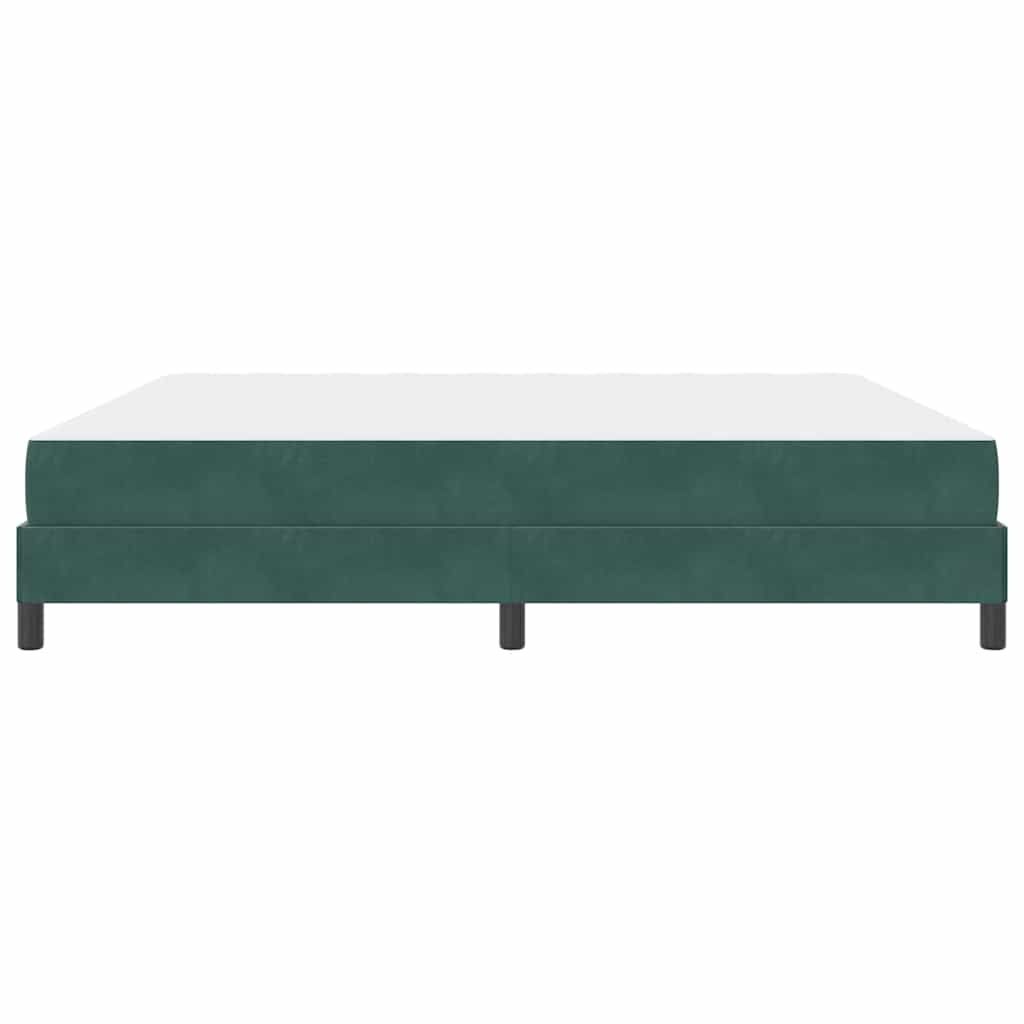 Boxspringbed met matras Donkergroen 200 x 220 cm Stof is nu te koop bij PeponiXL, paradijselijk wonen!