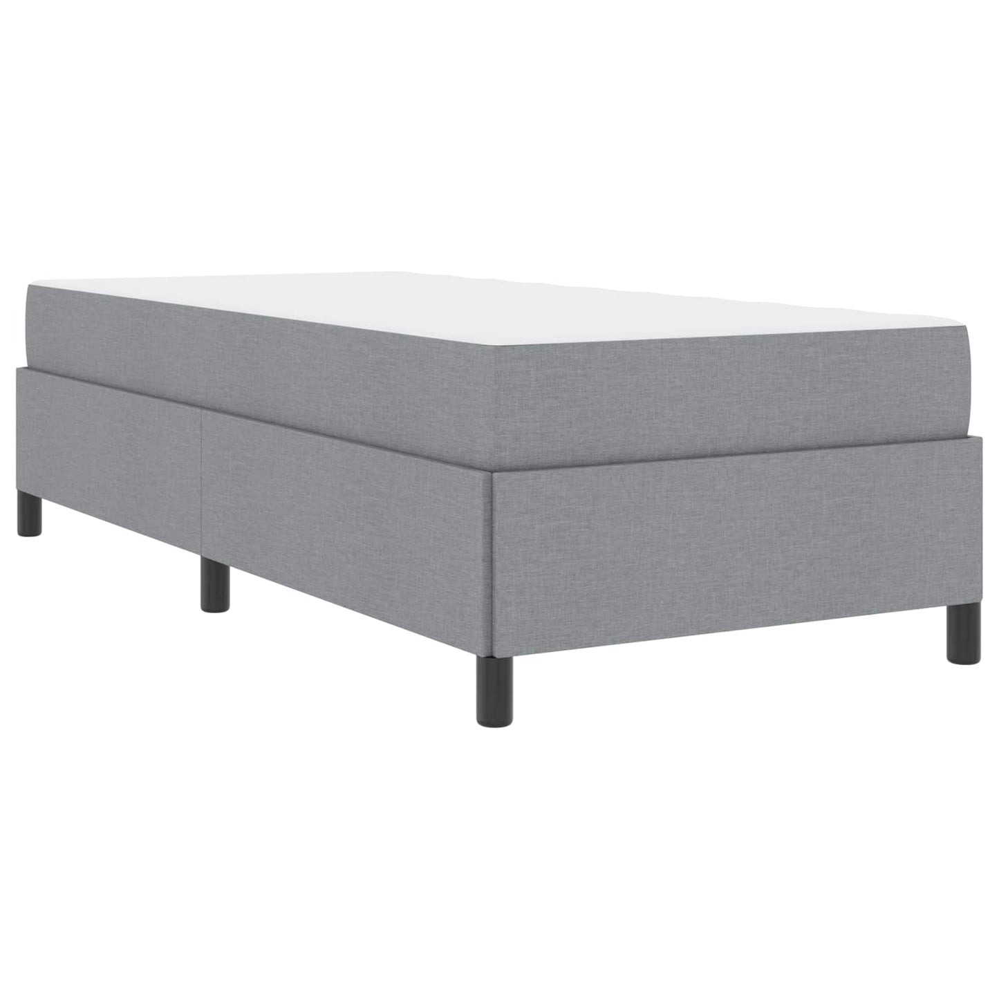 Boxspringbed Lichtgrijs 80 x 200 cm Stof is nu te koop bij PeponiXL, paradijselijk wonen!