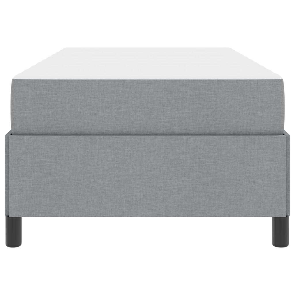 Boxspringbed Lichtgrijs 80 x 200 cm Stof is nu te koop bij PeponiXL, paradijselijk wonen!