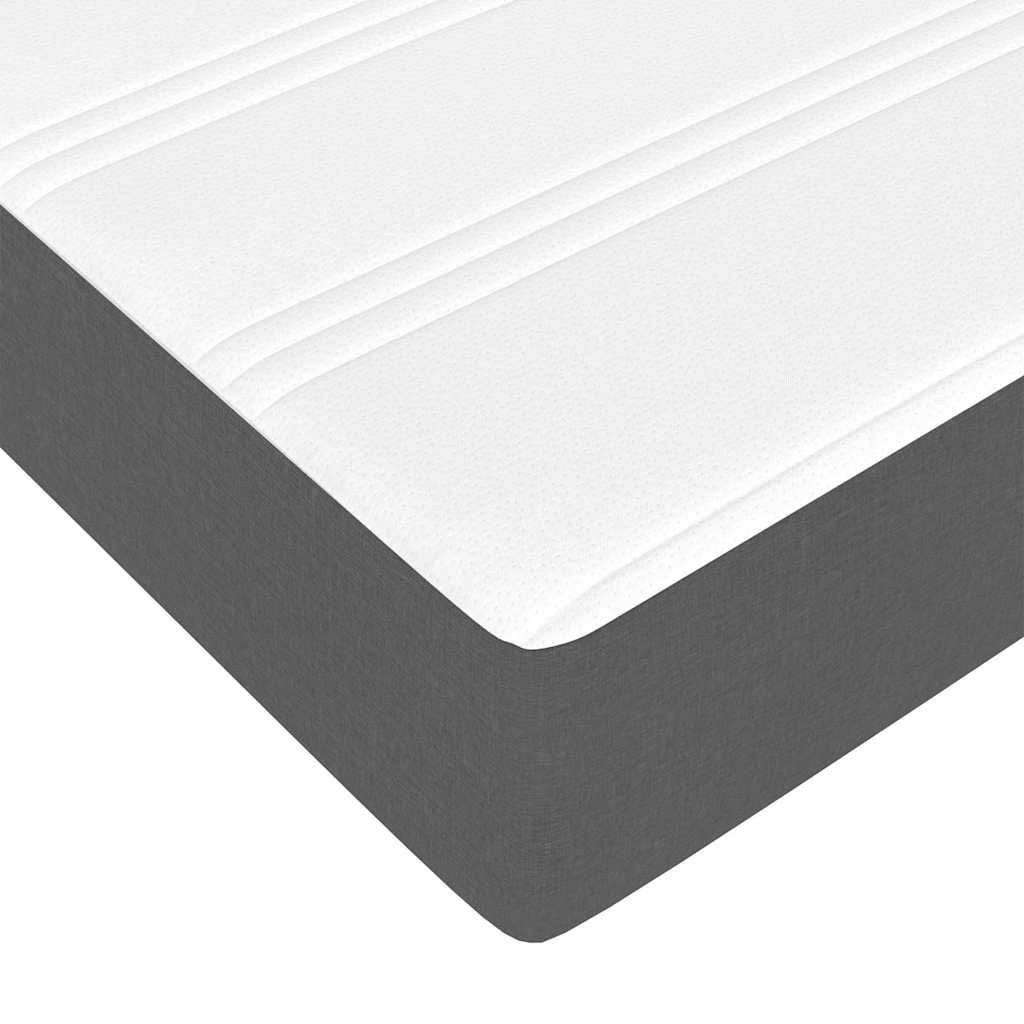 Boxspringbed Donkergrijs 80 x 200 cm Stof is nu te koop bij PeponiXL, paradijselijk wonen!