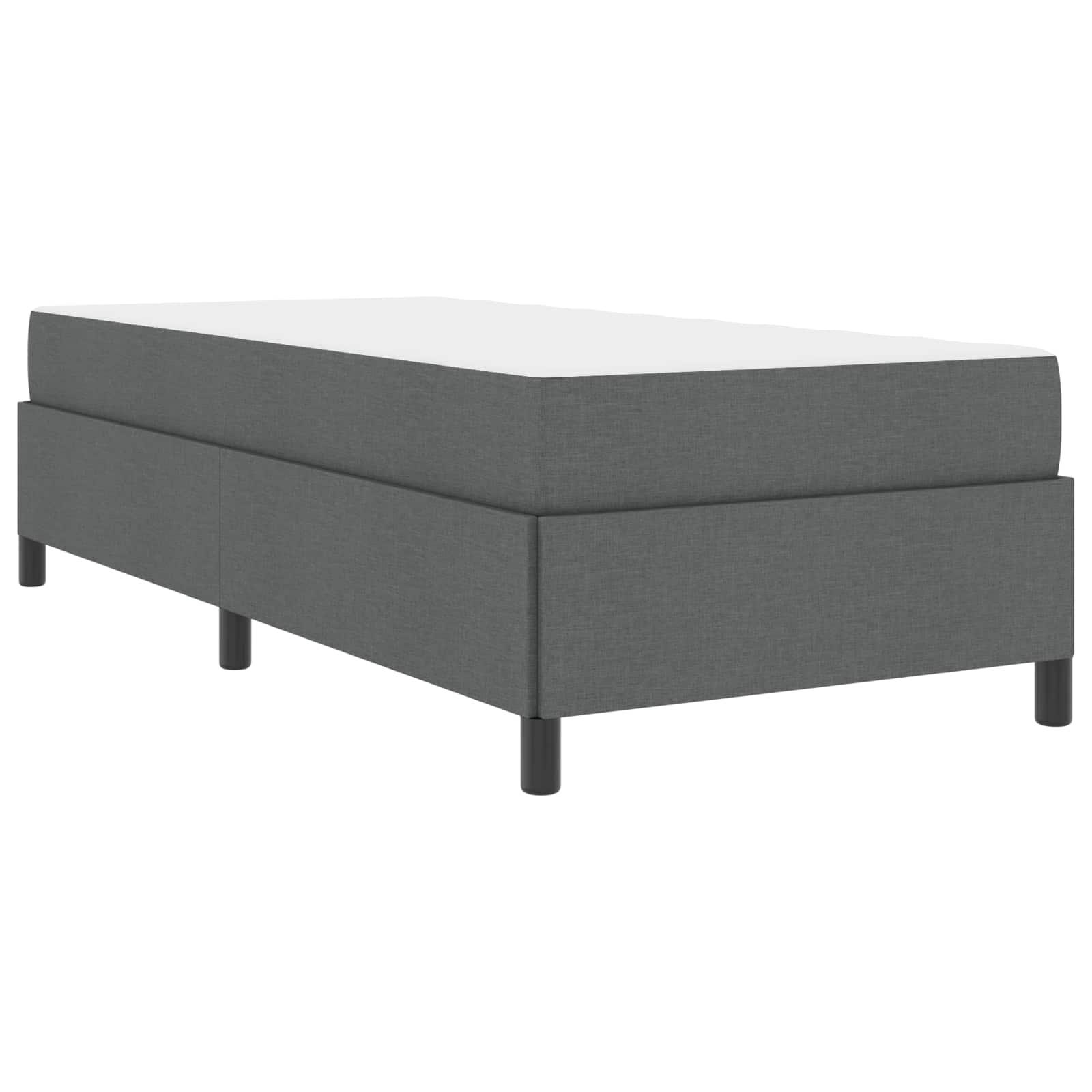 Boxspringbed Donkergrijs 80 x 200 cm Stof is nu te koop bij PeponiXL, paradijselijk wonen!