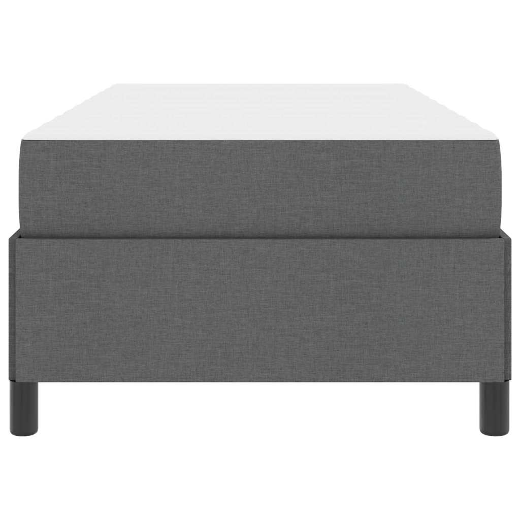 Boxspringbed Donkergrijs 80 x 200 cm Stof is nu te koop bij PeponiXL, paradijselijk wonen!