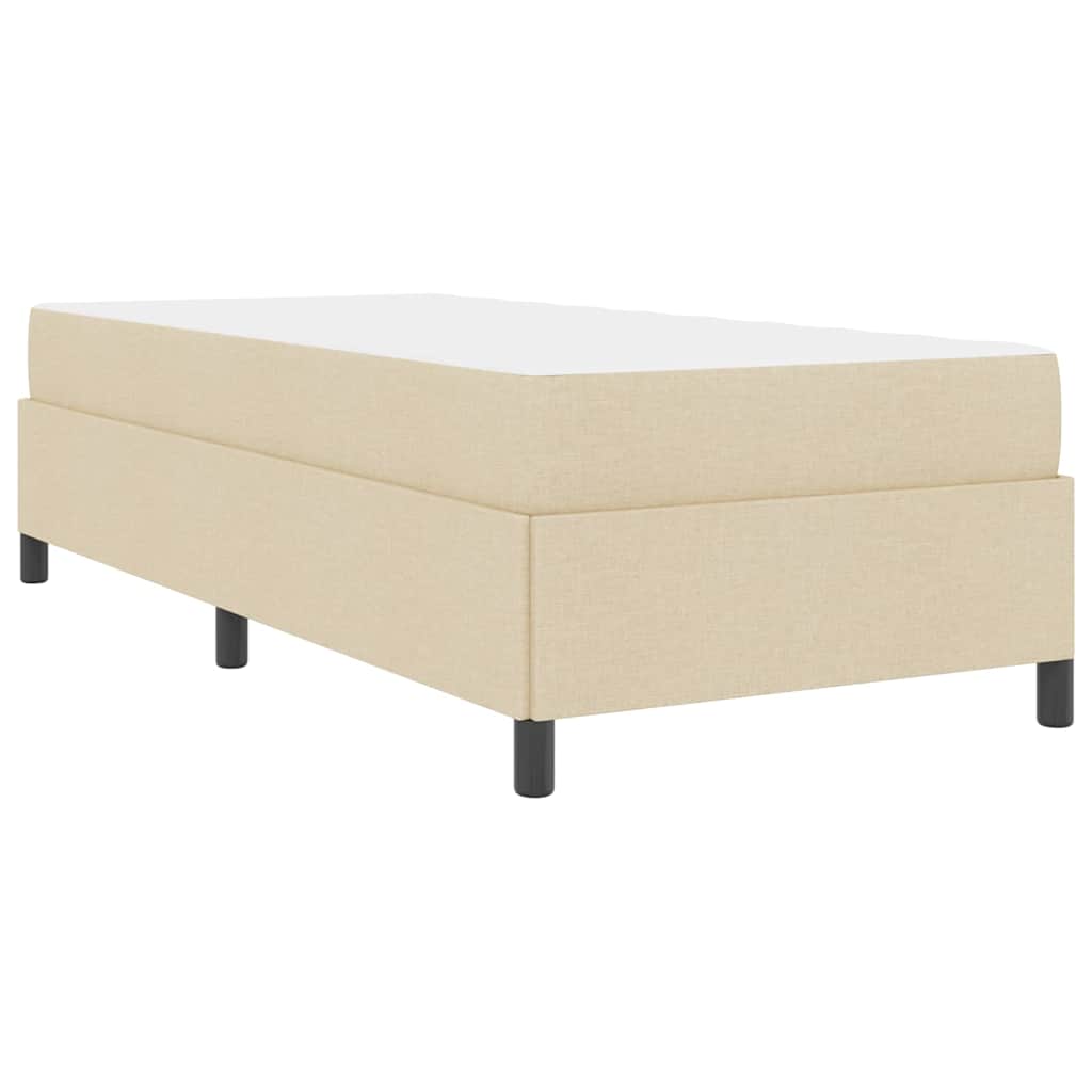 Boxspringbed Crème 80 x 200 cm Stof is nu te koop bij PeponiXL, paradijselijk wonen!