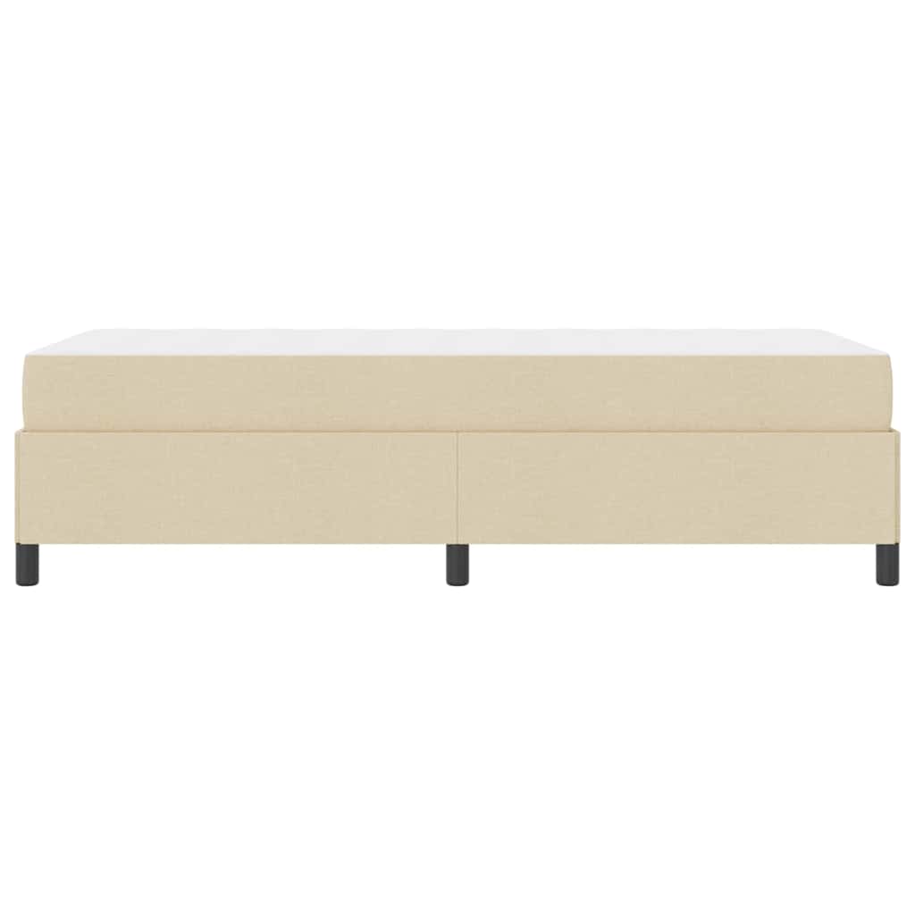 Boxspringbed Crème 80 x 200 cm Stof is nu te koop bij PeponiXL, paradijselijk wonen!