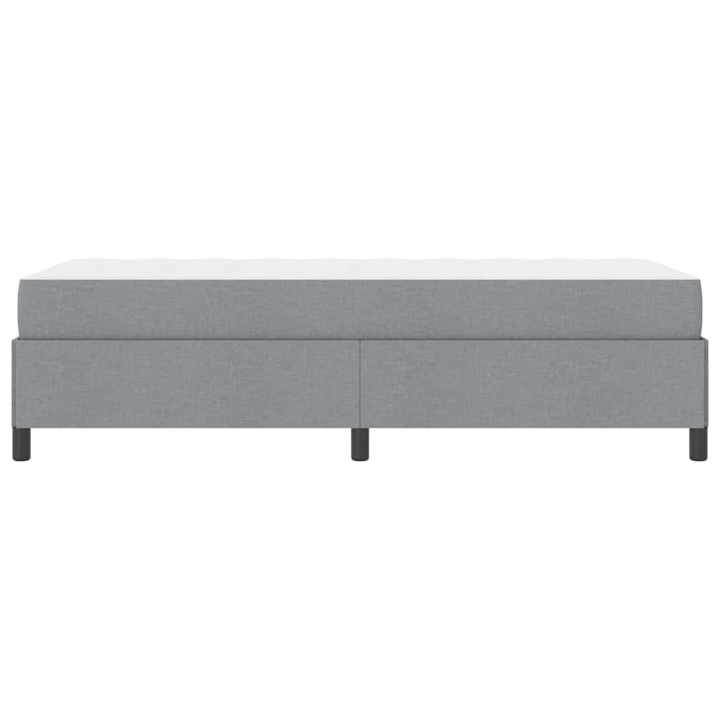 Boxspringbed met matras Lichtgrijs 90 x 190 cm Stof is nu te koop bij PeponiXL, paradijselijk wonen!