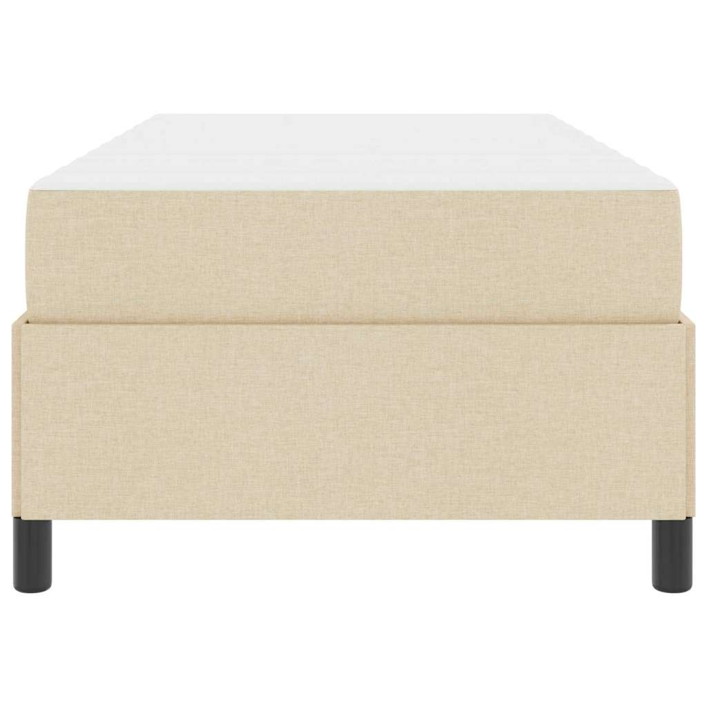 Boxspringbed met matras Crème 90 x 190 cm Stof is nu te koop bij PeponiXL, paradijselijk wonen!