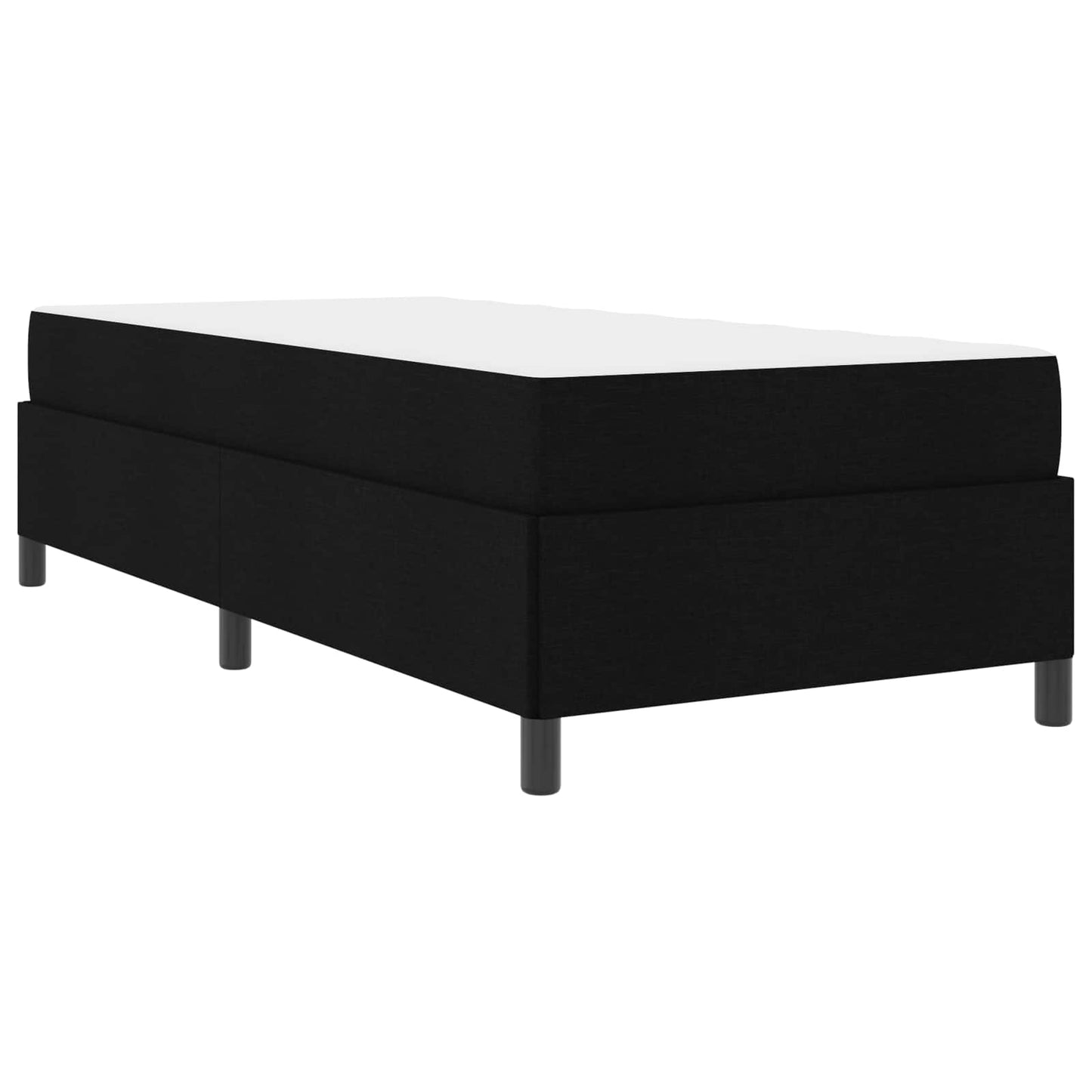 Boxspringbed Zwart 90 x 200 cm Stof is nu te koop bij PeponiXL, paradijselijk wonen!