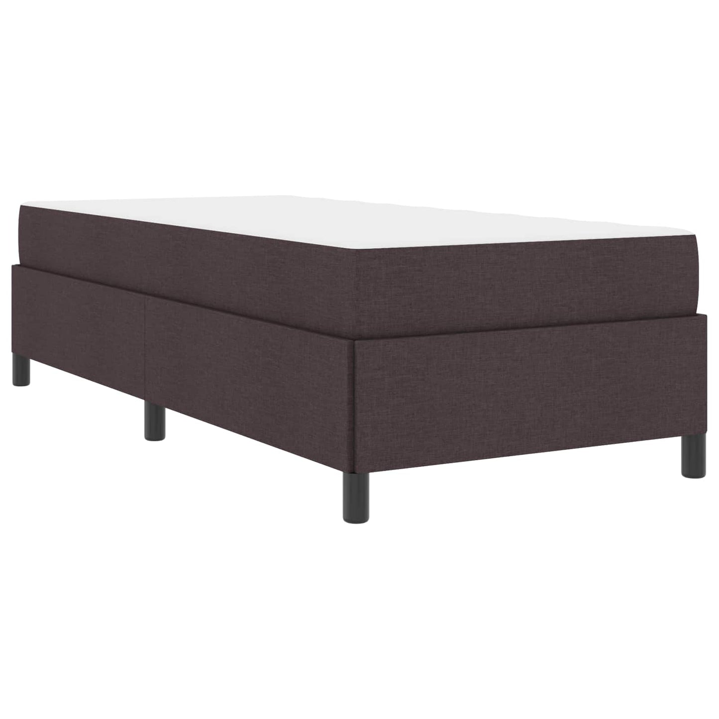 Boxspringbed Donkerbruin 90 x 200 cm Stof is nu te koop bij PeponiXL, paradijselijk wonen!