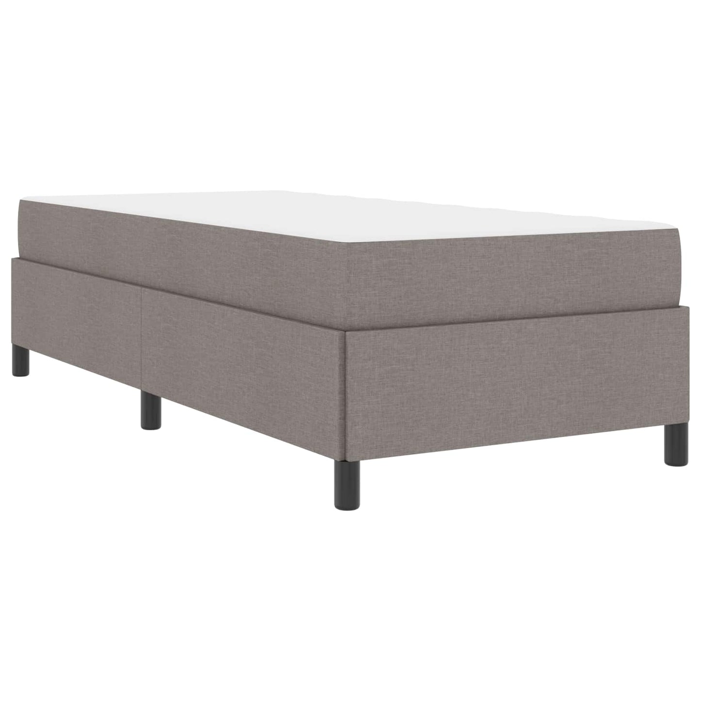Boxspringbed Taupe 90 x 200 cm Stof is nu te koop bij PeponiXL, paradijselijk wonen!