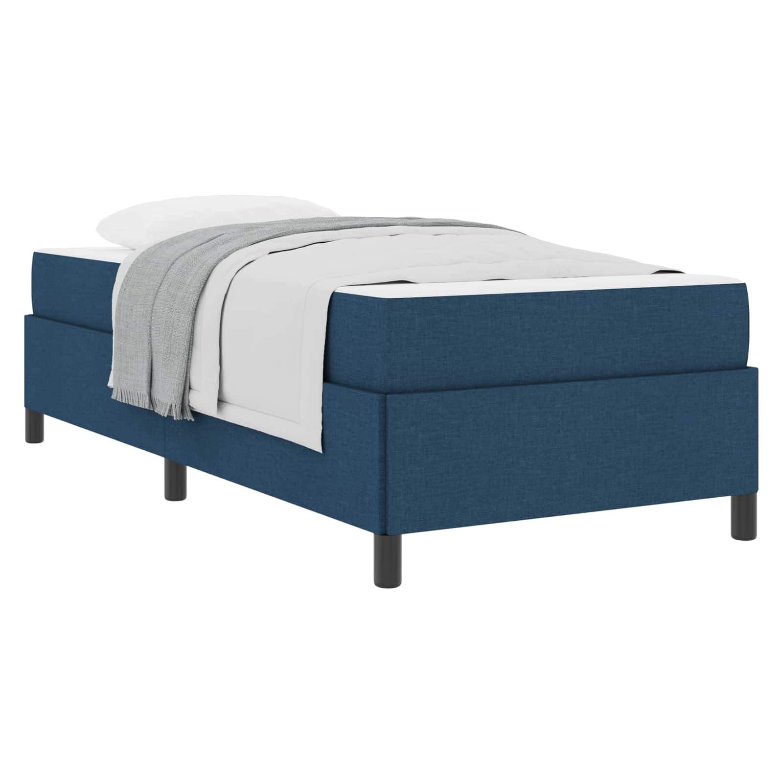 Boxspringbed Blauw 90 x 200 cm Stof is nu te koop bij PeponiXL, paradijselijk wonen!