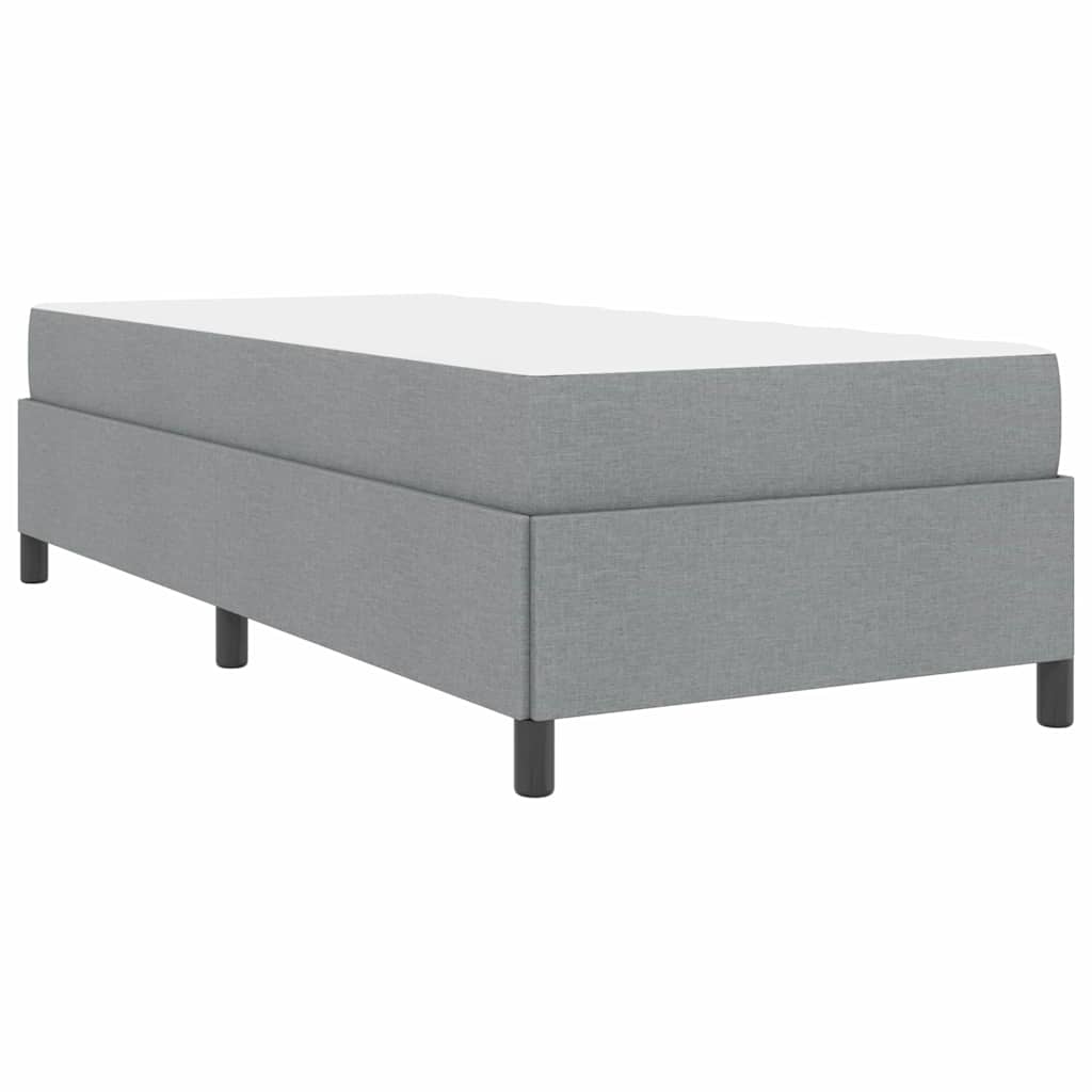 Boxspringbed Lichtgrijs 100 x 200 cm Stof is nu te koop bij PeponiXL, paradijselijk wonen!
