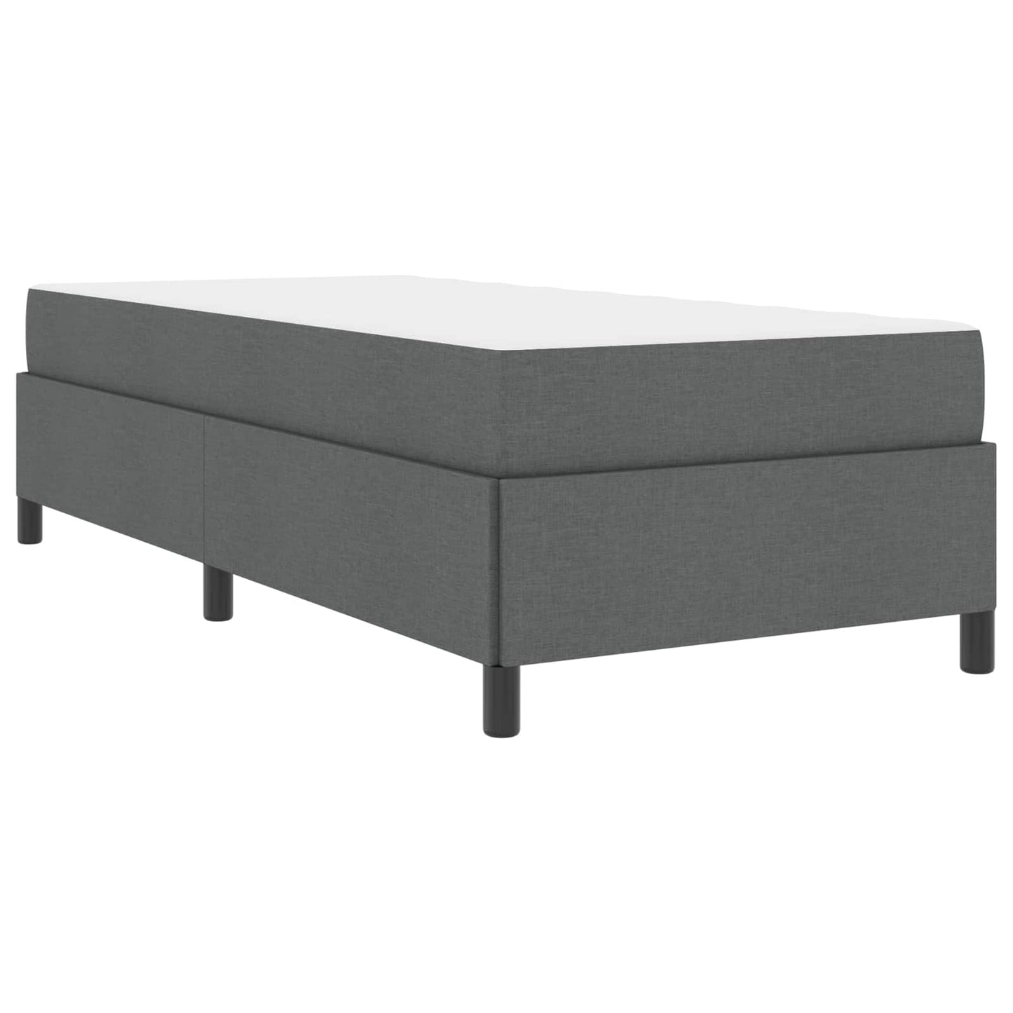 Boxspringbed Donkergrijs 100 x 200 cm Stof is nu te koop bij PeponiXL, paradijselijk wonen!